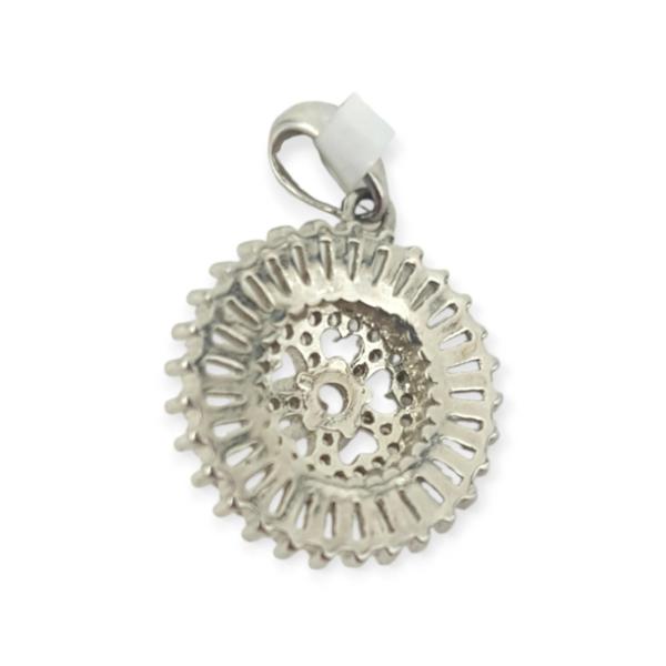 925 Sterling Silver Pendant in Beautiful Design with Zerkons
